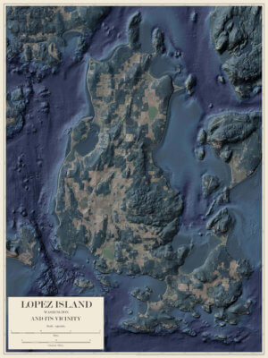 Lopez Island, Washington LIDAR Map